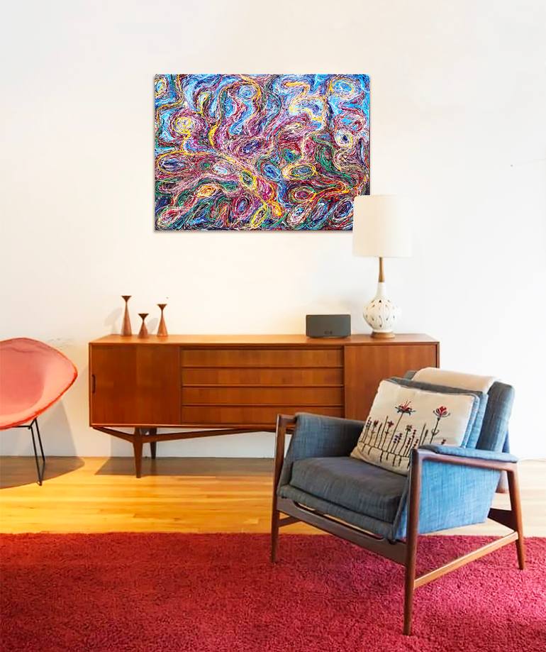 Original Abstract Expressionism Abstract Painting by David Clare