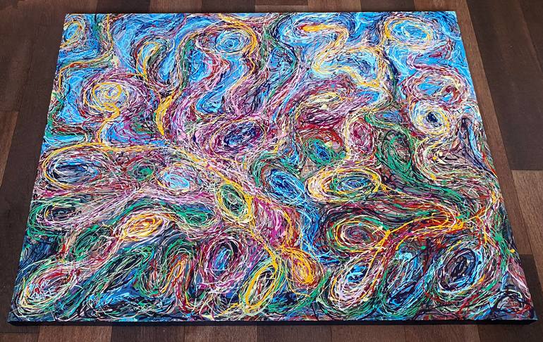 Original Abstract Expressionism Abstract Painting by David Clare