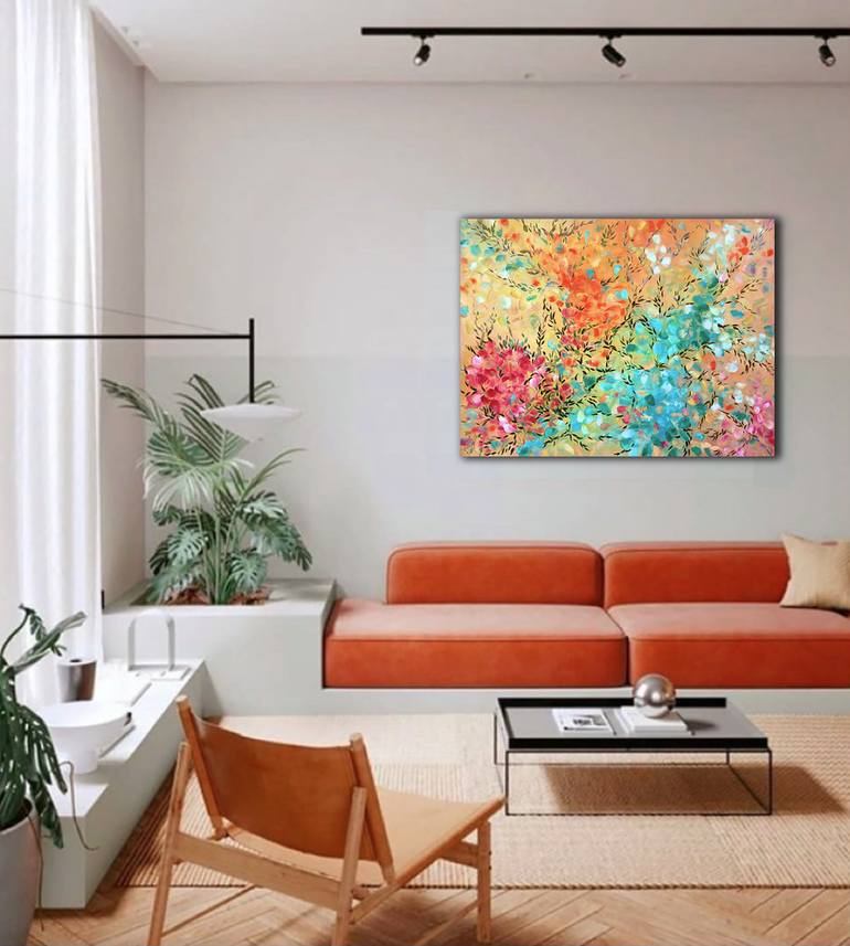 Original Floral Painting by David Clare
