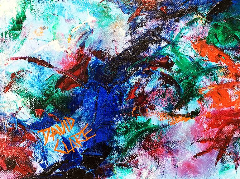 Original Abstract Expressionism Abstract Painting by David Clare