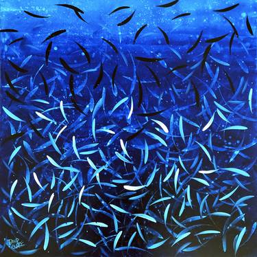 Print of Abstract Fish Paintings by David Clare