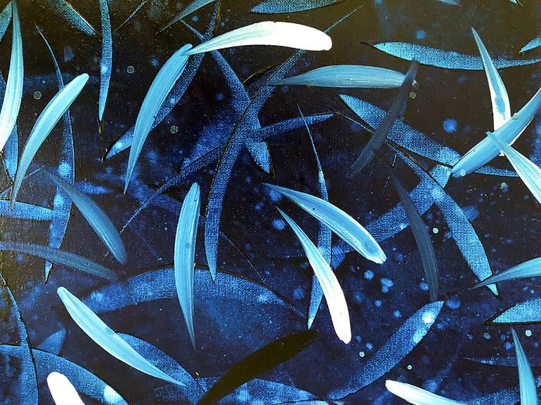 Original Abstract Fish Painting by David Clare