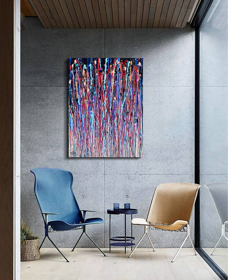 Original Abstract Expressionism Abstract Painting by David Clare