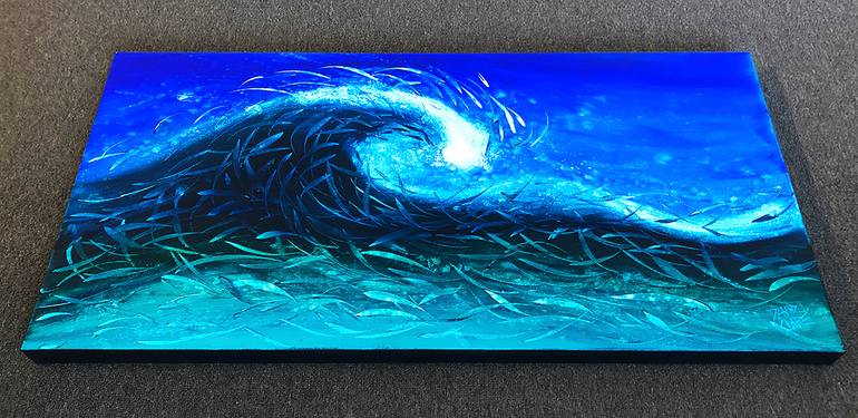 Original Abstract Beach Painting by David Clare