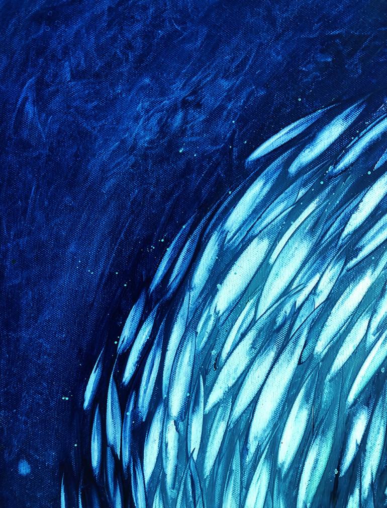 Original Abstract Fish Painting by David Clare