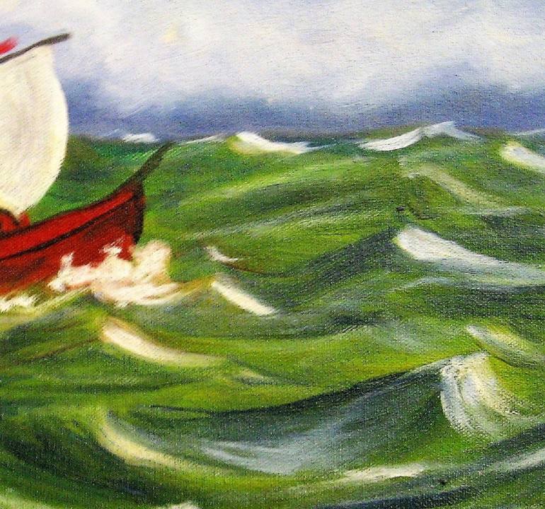 Original Figurative Boat Painting by Francisco Vidal