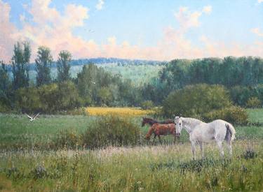 Print of Fine Art Horse Paintings by Hryhorii Zoryk
