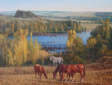 Print of Fine Art Horse Paintings by Hryhorii Zoryk