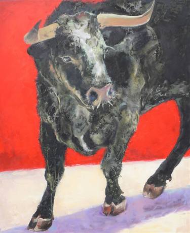 Original Figurative Animal Paintings by Evgenia Ocell