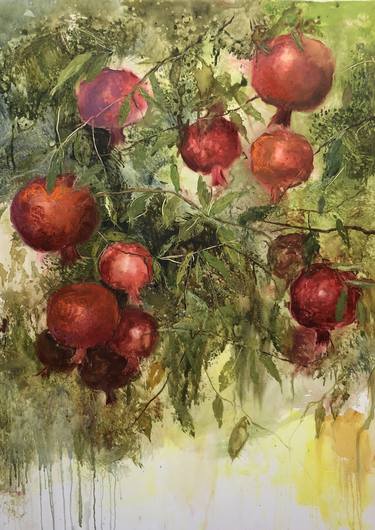 Original Garden Paintings by Evgenia Ocell