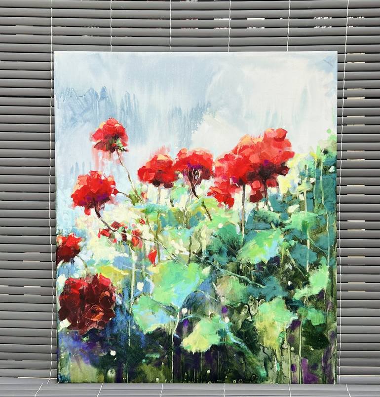 Original Floral Painting by Evgenia Ocell