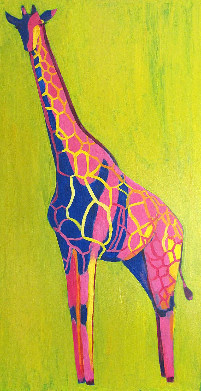 Giraffe Painting by Red Kat Saatchi Art