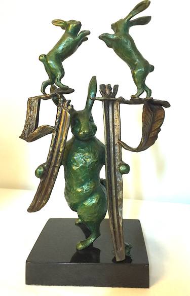 Original Figurative Animal Sculpture by Denise Auger