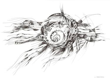Flying Snail drawing abstraction thumb