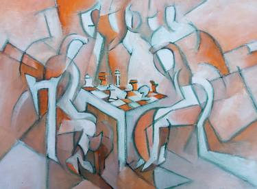 Print of Cubism People Paintings by Andrew Clayton