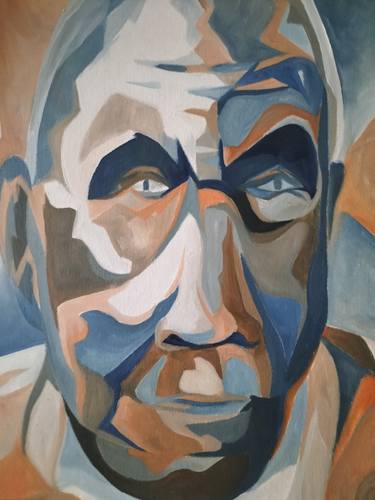 Original Expressionism Portrait Paintings by Andrew Clayton