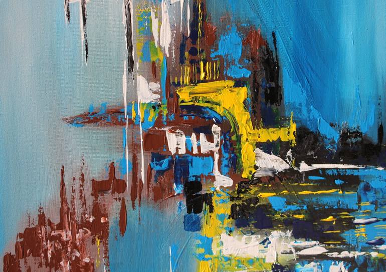 Original Modern Abstract Painting by R M