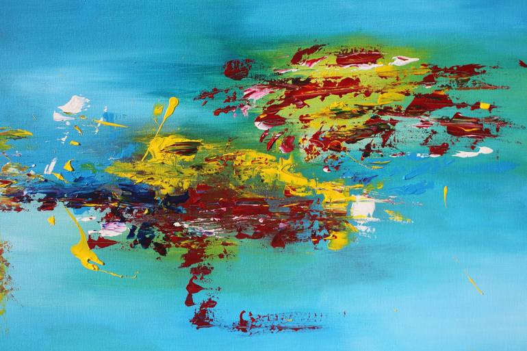 Original Modern Abstract Painting by R M