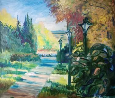 Original Impressionism Landscape Paintings by MARIA MEDVEDEVA