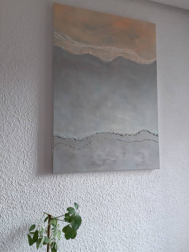 Original Minimalism Abstract Painting by Laura Carmen Todoran