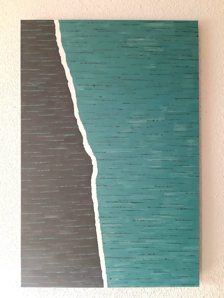 Original Minimalism Abstract Painting by Laura Carmen Todoran