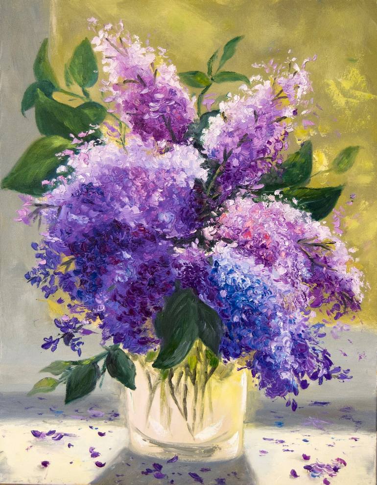 Smell of Lilac Painting by Anna Stratovich | Saatchi Art