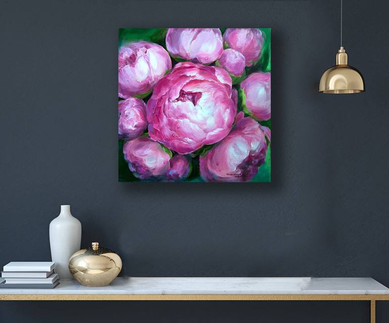 Original Floral Painting by Anna Stratovich