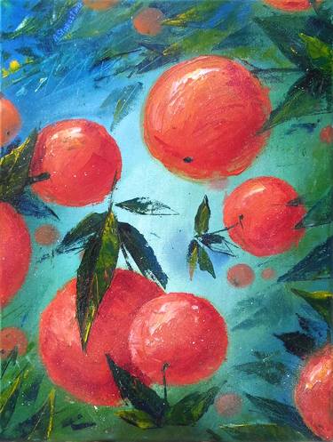 Lush orange garden 30x40cm thumb