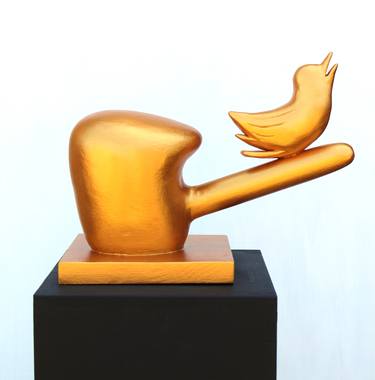Original Political Sculpture by Rui Ren