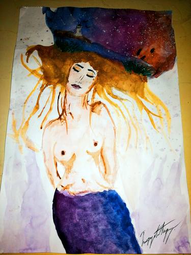 Original Erotic Painting by Rise the heart