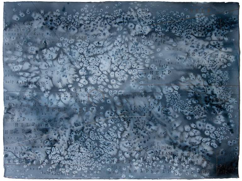 Original Abstract Expressionism Abstract Mixed Media by Aimée M Everett