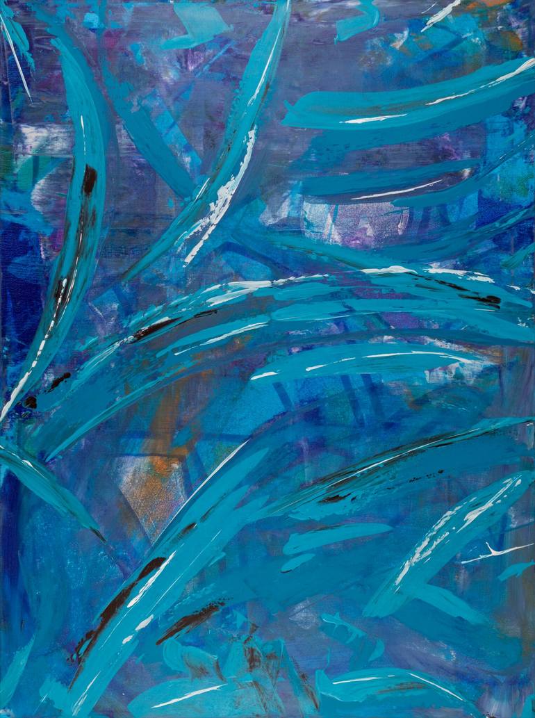 Original Abstract Expressionism Abstract Painting by Stephen Wessells