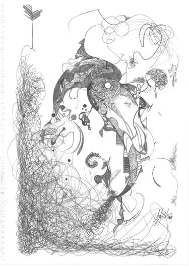 Print of Surrealism Abstract Drawings by Gerhard Gibson