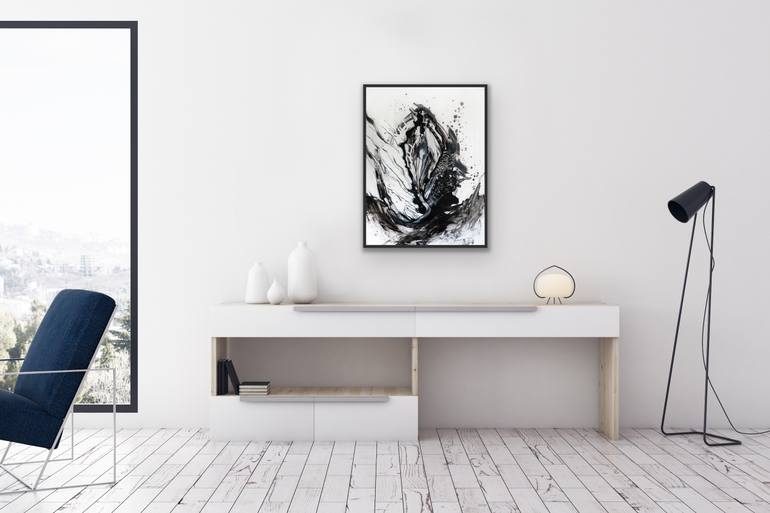 Original Abstract Expressionism Abstract Painting by Mari Skakun