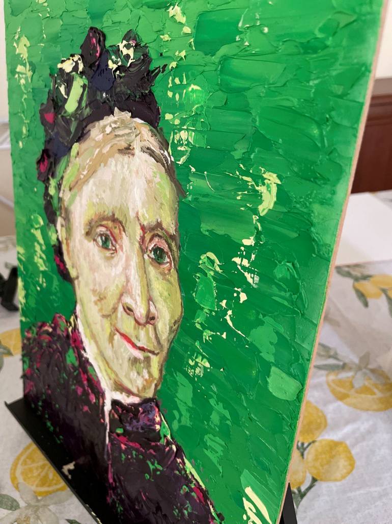 Original Impressionism People Painting by Liudmyla Riabkova