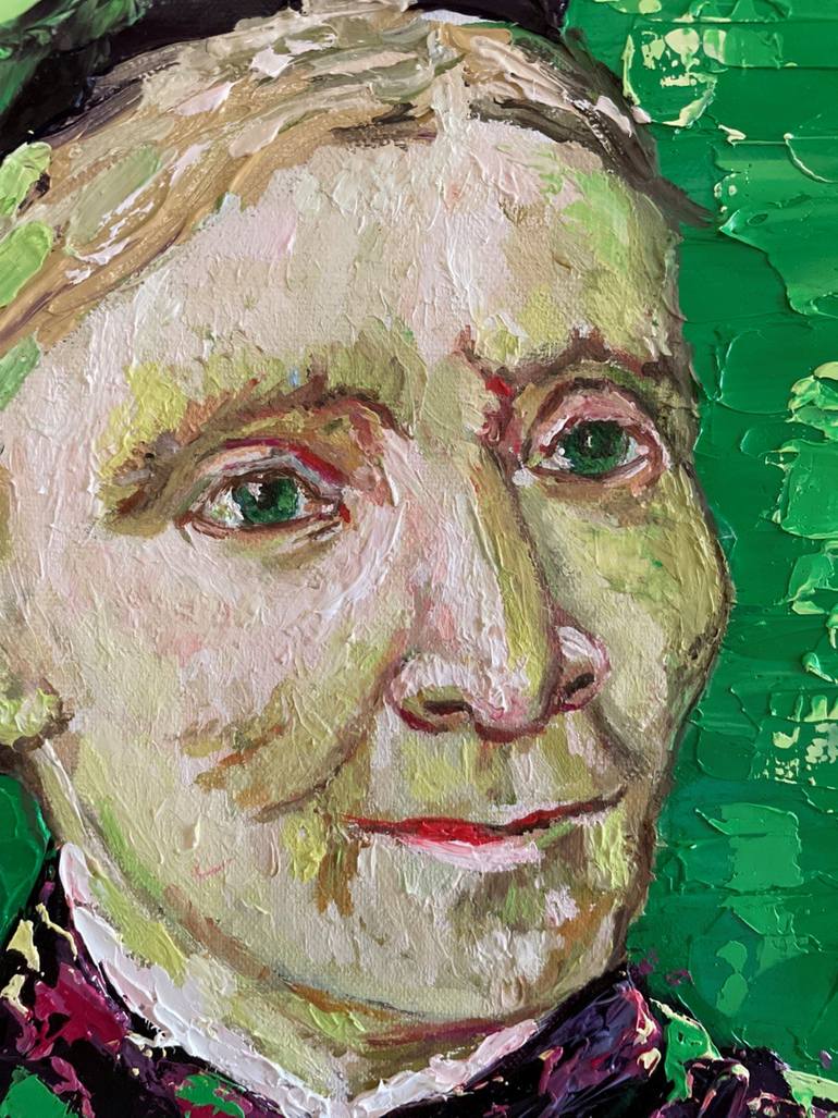 Original Impressionism People Painting by Liudmyla Riabkova