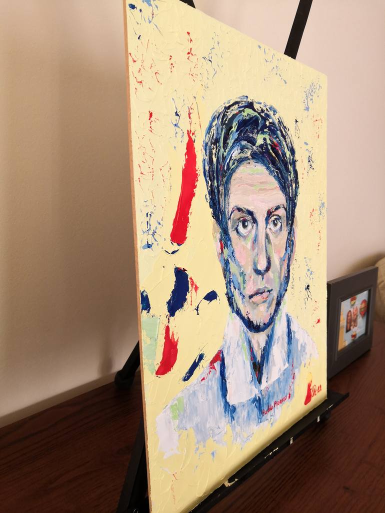 Original Impressionism People Painting by Liudmyla Riabkova