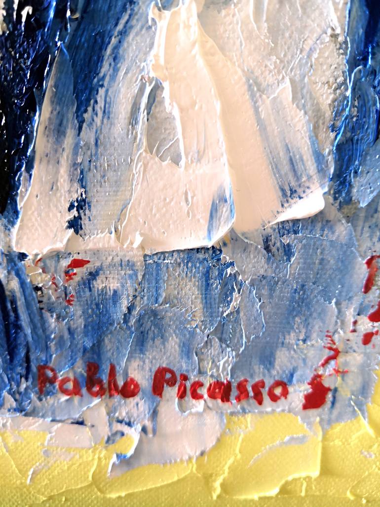 Original Impressionism People Painting by Liudmyla Riabkova