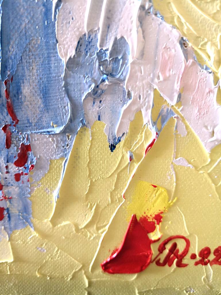 Original Impressionism People Painting by Liudmyla Riabkova