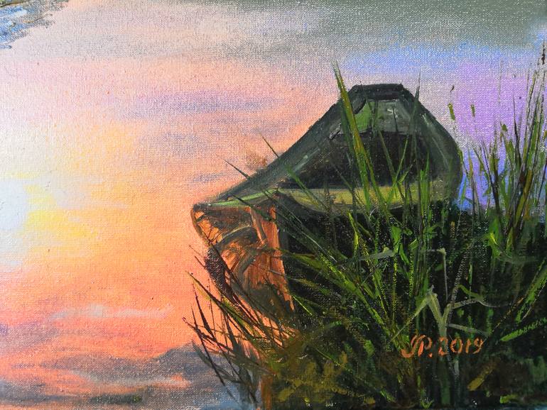 Original Impressionism Landscape Painting by Liudmyla Riabkova