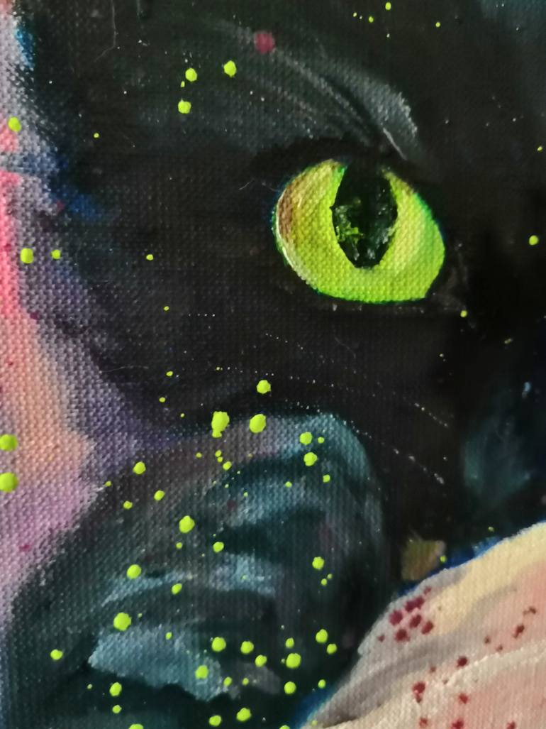 Original Impressionism Animal Painting by Liudmyla Riabkova