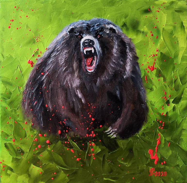 Print of Folk Animal Paintings by Liudmyla Riabkova