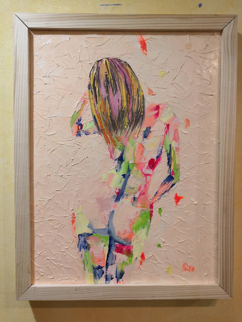 Original Figurative People Painting by Liudmyla Riabkova