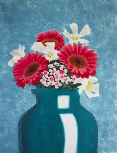 Original Figurative Floral Printmaking by karla Hernandez