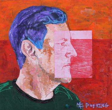 Print of Expressionism Portrait Mixed Media by Michael Doering