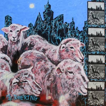 Saatchi Art Artist Michael Doering; Mixed Media, “Urban Sheep” #art