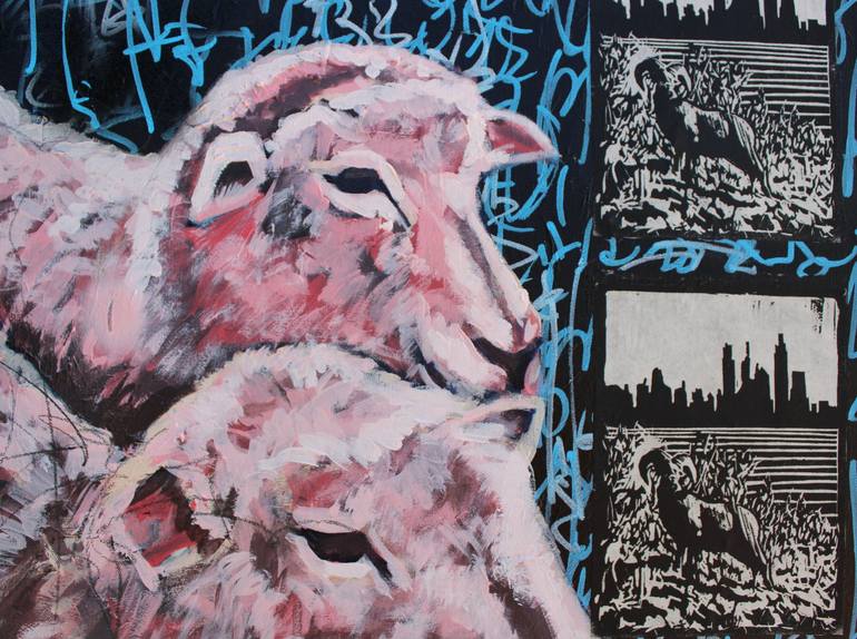 Original Expressionism Animal Mixed Media by Michael Doering