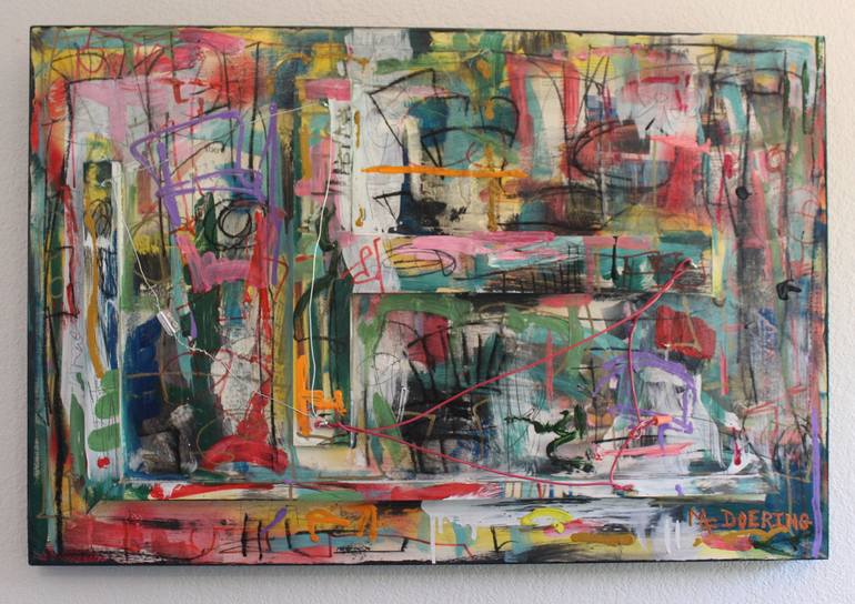 Original Abstract Expressionism Abstract Painting by Michael Doering