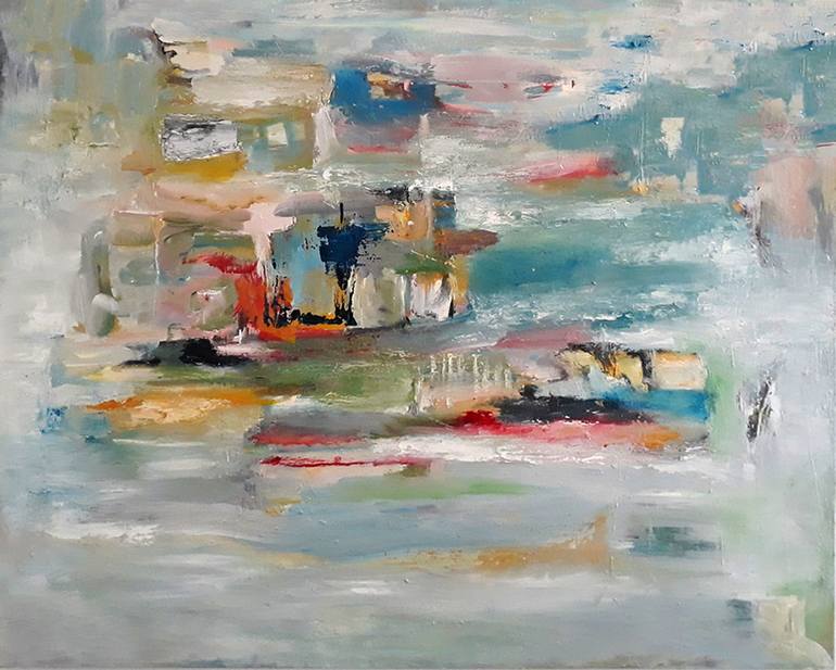 Village Painting by Alexandra Verbeek | Saatchi Art