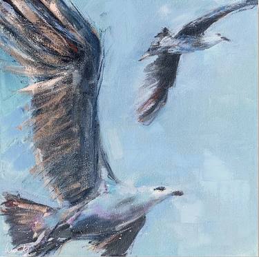 Gulls chicks take flight thumb
